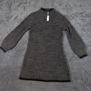 Max Studio Gray Knit Sweater Dress Sz Medium
